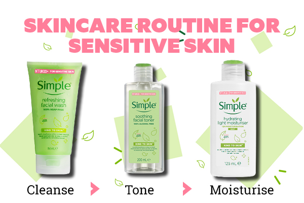 10. A simple regimen for sensitive skin