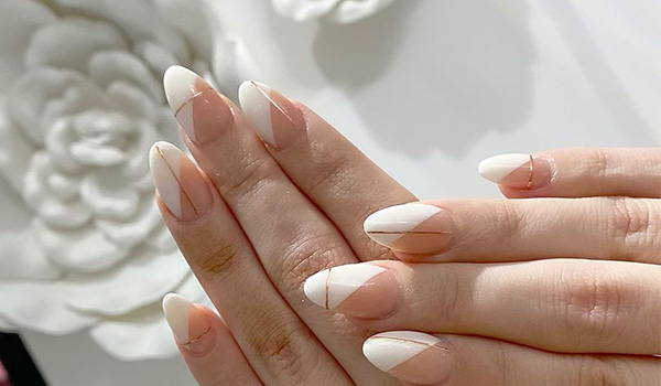 The slanted French manicure is gaining momentum. Here’s why 