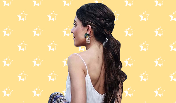 Take your love for ponytails a step further with the braided, stringed ponytail!