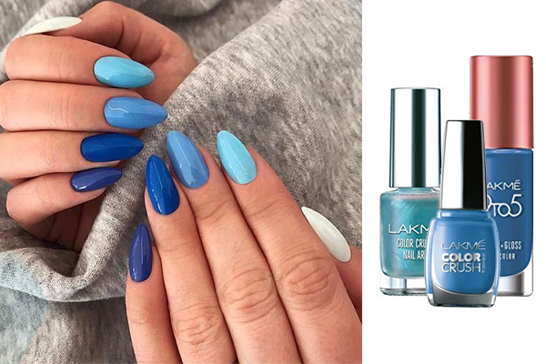 The Beauty of Life: My Happy Hanukkah Nail Art: A Blue Ombre Manicure