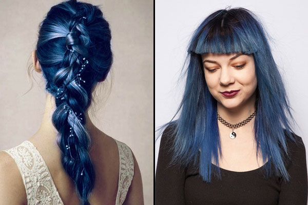 Buy Blue and Silver Temporary Hair Color Online