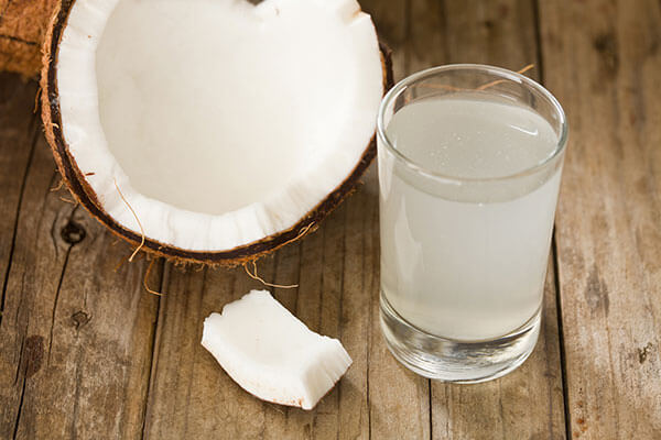 Wash off with coconut water